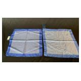 2 Faconnable Italy silk handkerchiefs