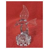 Vintage crystal art glass seagull