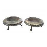 Pair of vintage brass braziers