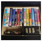 Group of VHS tapes