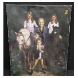 Giclee portrait on canvas