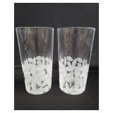 Tiffany & co etched glasses