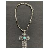 Southwestern cross necklace