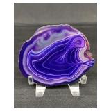 Purple geode slab