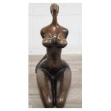 Cast bronze nude sculpture