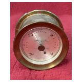 Vintage brass ship barometer