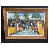 Signed oil on canvas painting