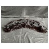 Black faux fur scarf