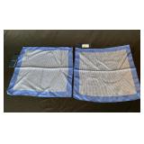 2 Faconnable Italy silk handkerchiefs