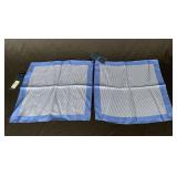 2 Faconnable Italy silk handkerchiefs