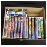 Group of VHS tapes