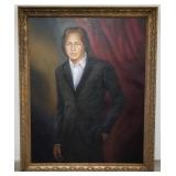 Large oil on canvas portrait
