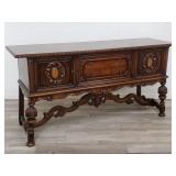 Berkey & Gay carved walnut sideboard w/key