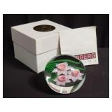 Lundberg signed glass paperweight