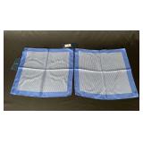 2 Faconnable Italy silk handkerchiefs