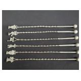 Vintage silver stir sticks