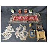 Collection of vintage Asian items