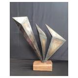 Abstract metal sculpture