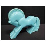 Vintage pottery horse figurine