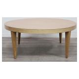 Mid-century modern blonde coffee table