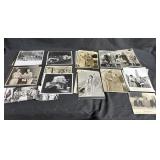 Group of vintage photo print on glossy paper