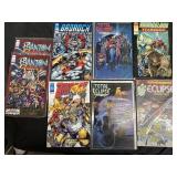 Group of 8 vintage superhero comic books