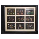 Group of signed pastel on paper