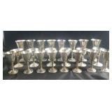 Group of Roma S.L. silverplated wine glasses