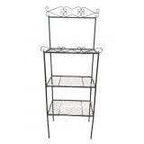 Vintage 3 tier metal plant stand