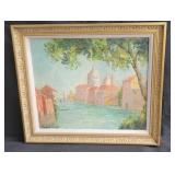 Oil on canvas signed Hildegarde Hamilton