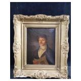 Antique oil painting on canvas