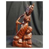 Hand carved Indonesian figurine