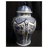 Royal Sphinx Boch Belgium Delfts ginger jar