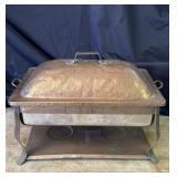 Vintage copper chafing dish