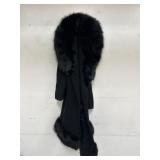 Vintage Dan Millstein coat with black fur collar