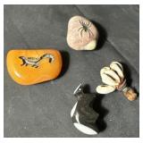 Collection of carved stones