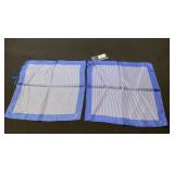 2 Faconnable Italian silk handkerchiefs