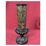 Vintage wood candlestick holder