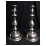 Pair of Sterling silver hallmark candle holders