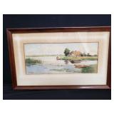 Signed water color painting