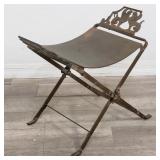 Antique Oscar Bruno Bach style griffin stool