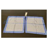 2 Faconnable Italy silk handkerchiefs
