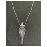 Glass bottle necklace