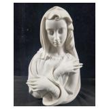 Boehm bisque porcelain Virgin Mary bust