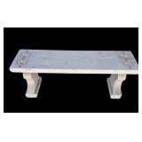 Vintage concrete bench