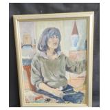 Signed and dated oil on board dated 1990 ,