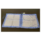 2 Faconnable Italy silk handkerchiefs