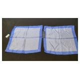 2 Faconnable Italy silk handkerchiefs