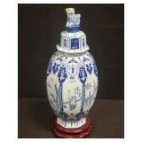 Asian ginger jar marked on bottom