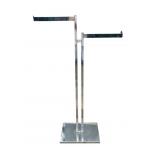 Vintage chrome adjustable clothes rack